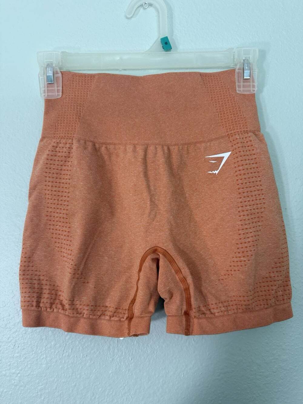 Gymshark Women’s Vital Seamless Shorts - Apricot Orange Marl Size Small